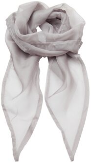 Premier Uniseks sjaal van chiffon in kleuren voor volwassenen (Zilver)