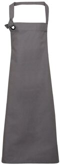 Premier Unisex Calibre Heavy Cotton Canvas Bib Apron (Donkergrijs)