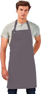Premier Unisex Calibre Heavy Cotton Canvas Bib Apron (Pakket van 2) (Donkergrijs)