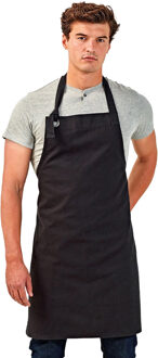 Premier Unisex Calibre Heavy Cotton Canvas Bib Apron (Pakket van 2) (Zwart) - One Size