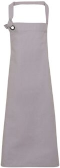 Premier Unisex Calibre Heavy Cotton Canvas Bib Apron (Zilver)