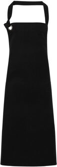 Premier Unisex Calibre Heavy Cotton Canvas Bib Apron (Zwart) - One Size