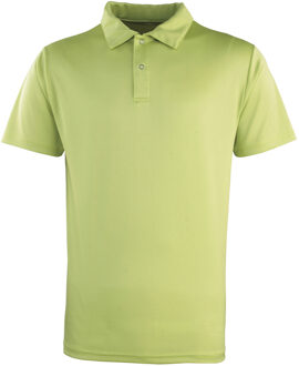 Premier Unisex Coolchecker Studded Plain Polo Shirt (Kalk) - maat 3XL Groen