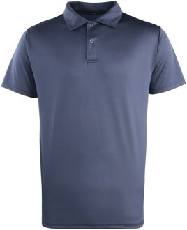 Premier Unisex Coolchecker Studded Plain Polo Shirt (Marine) - maat S Navy