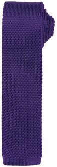 Premier Unisex gebreide stropdas voor volwassenen (Paars) - maat
