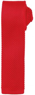 Premier Unisex gebreide stropdas voor volwassenen (Rood) - maat