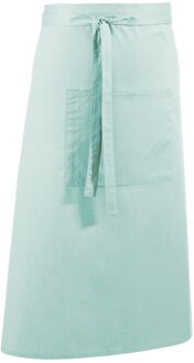 Premier Unisex Kleuren Barschort / Werkkleding (Lange Continentale Stijl) (Pakket van 2) (Aqua) Blauw - One Size