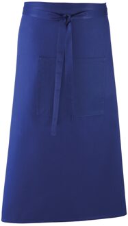 Premier Unisex Kleuren Barschort / Werkkleding (Lange Continentale Stijl) (Pakket van 2) (Koninklijk) Blauw - One Size