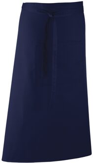 Premier Unisex Kleuren Barschort / Werkkleding (Lange Continentale Stijl) (Pakket van 2) (Marine) Navy