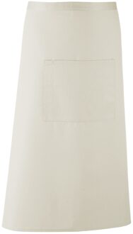 Premier Unisex Kleuren Barschort / Werkkleding (Lange Continentale Stijl) (Pakket van 2) (Natuurlijk) Naturel