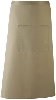 Premier Unisex Kleuren Barschort / Werkkleding (Lange Continentale Stijl) (Pakket van 2) (Olijf)