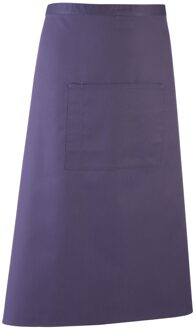 Premier Unisex Kleuren Barschort / Werkkleding (Lange Continentale Stijl) (Pakket van 2) (Paars)