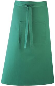 Premier Unisex Kleuren Barschort / Werkkleding (Lange Continentale Stijl) (Pakket van 2) (Smaragd)