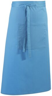Premier Unisex Kleuren Barschort / Werkkleding (Lange Continentale Stijl) (Pakket van 2) (Turquoise) - One Size