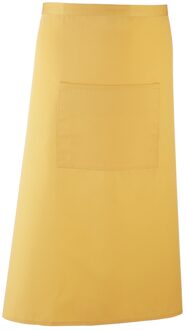 Premier Unisex Kleuren Barschort / Werkkleding (Lange Continentale Stijl) (Pakket van 2) (Zonnebloem) Geel - One Size