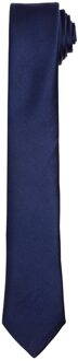 Premier Unisex Slanke Stropdas Volwassenen (Marine) Navy