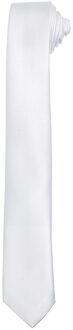 Premier Unisex Slanke Stropdas Volwassenen (Wit) - One Size