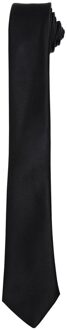 Premier Unisex Slanke Stropdas Volwassenen (Zwart)