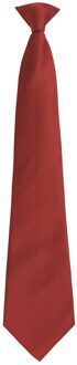 Premier Unisex volwassen kleuren modieuze effen Clip-On stropdas (Bourgondië) - maat Bourgogne