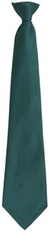 Premier Unisex volwassen kleuren modieuze effen Clip-On stropdas (Fles) Groen - One Size