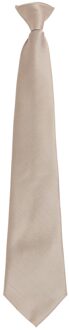 Premier Unisex volwassen kleuren modieuze effen Clip-On stropdas (Khaki) Kaki