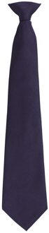 Premier Unisex volwassen kleuren modieuze effen Clip-On stropdas (Marine) Navy - One Size