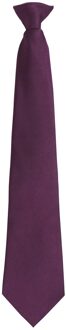 Premier Unisex volwassen kleuren modieuze effen Clip-On stropdas (Paars) - maat