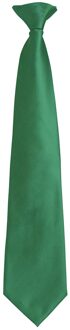 Premier Unisex volwassen kleuren modieuze effen Clip-On stropdas (Smaragd) - One Size
