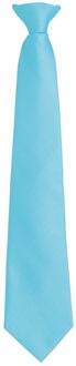Premier Unisex volwassen kleuren modieuze effen Clip-On stropdas (Turquoise) - One Size