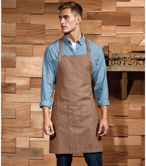 Premier Volledig biologisch katoenen schort (Bruin Denim)