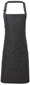 Premier Volledige schort in keperstof voor volwassenen (Zwarte denim)
