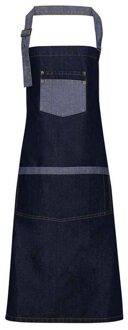 Premier Volledige schort voor volwassenen (Indigo Denim) Indigoblauw