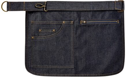 Premier Volwassenen Unisex Metro Utility Hip Apron (Indigo Denim) Indigoblauw - One Size