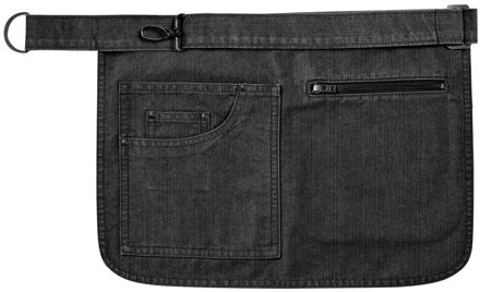 Premier Volwassenen Unisex Metro Utility Hip Apron (Zwarte denim)