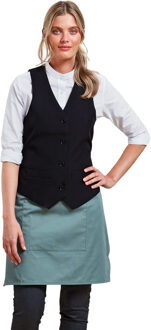 Premier Vrouwen/Dames Gevoerde Waistcoat (Zwart) - maat XS