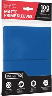 Premium - 100-Pack Matte Card Sleeves Standard Size (66x91mm) - Blue