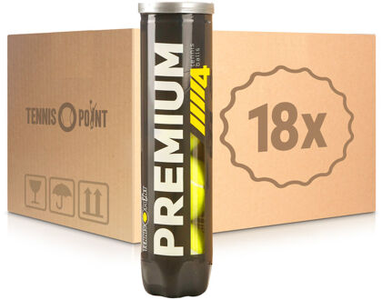 Premium 18x Verpakking 4 Stuks In Een Doos geel - one size