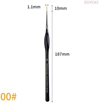 Premium 1Pcs Miniatuur Detail Kwast Set Fijne Zachte Borstels Voor Art Model Gereedschappen Aquarel Acryl Aquarel Olie Model kits 00