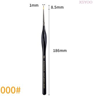 Premium 1Pcs Miniatuur Detail Kwast Set Fijne Zachte Borstels Voor Art Model Gereedschappen Aquarel Acryl Aquarel Olie Model kits 000
