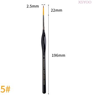 Premium 1Pcs Miniatuur Detail Kwast Set Fijne Zachte Borstels Voor Art Model Gereedschappen Aquarel Acryl Aquarel Olie Model kits 5