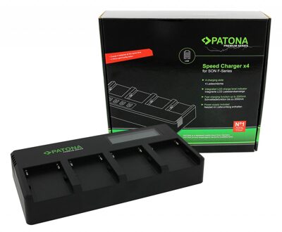 Premium 4-fold Speedcharger Sony Series Batteries