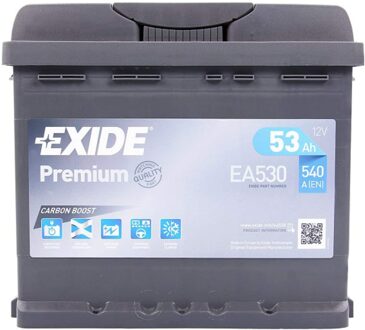 Premium Accu 12V 53Ah 207X175X190