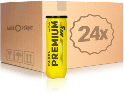 Premium Ball 24x Verpakking 3 Stuks In Een Doos geel - one size