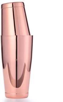 Premium Boston Cocktail Shaker Gewogen Schudden Blikken, Golden/Koper Plated, Zwart/Spiegel Afwerking, Bar Gereedschap koper Finish