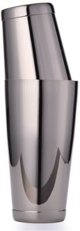 Premium Boston Cocktail Shaker Gewogen Schudden Blikken, Golden/Koper Plated, Zwart/Spiegel Afwerking, Bar Gereedschap zwart Finish