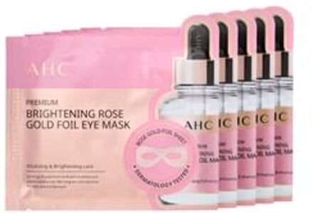 Premium Brightening Rose Gold Foil Eye Mask Set 7ml x 5 sheets