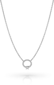 'Premium' Dames 925 Sterling Zilveren Set: Hanger + Oorbellen - Zilver SET-7562