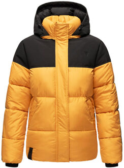 Premium Dames Winterjas Sarafina – Warm, Stijlvol & Met Capuchon Geel - L