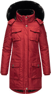 Premium Dames Winterjas Tiniis – Stijlvol, Warm & Met Stoffentas Rood