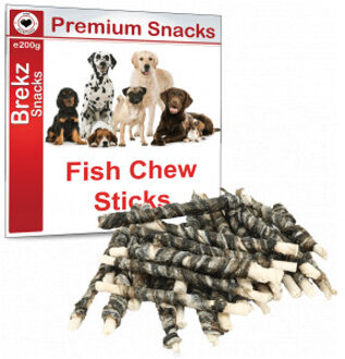 Premium Fish Chew Sticks honden kauwsnack 200g 12 x 200 g